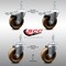Service Caster 4 Inch SS High Temp Phenolic 10mm Stem Caster Total Lock Brake SCC, 2PK SCC-SSTSTTL20S414-PHSHT-M1015-2-S-2 - alternate 3